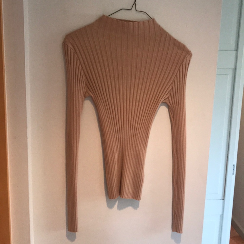 Ribbed turtle neck
